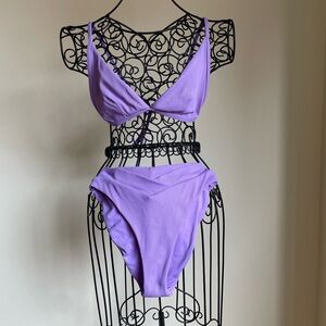 Bikini suit in lilac color